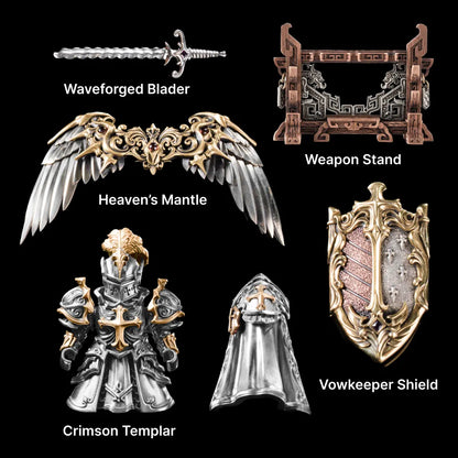 Customized Silver With 14K Gold Crimson Templar Option Details 04