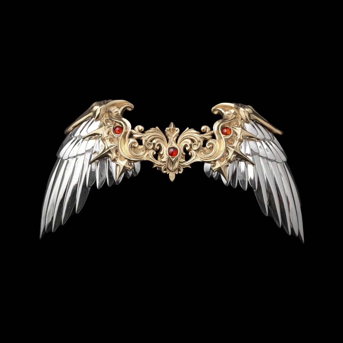 Customized Silver With 14K Gold Heaven_s Mantle Details 01