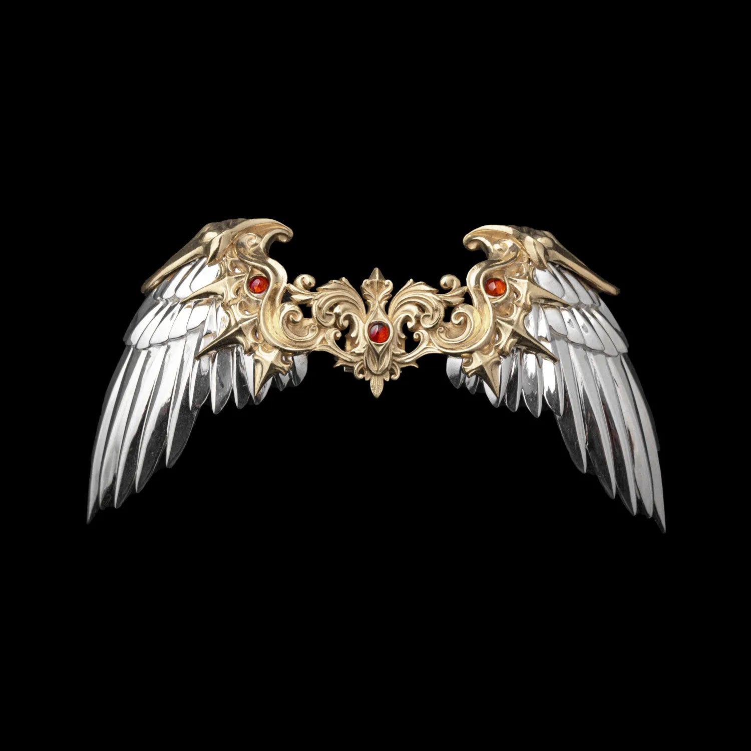 Customized Silver With 14K Gold Heaven_s Mantle Details 01