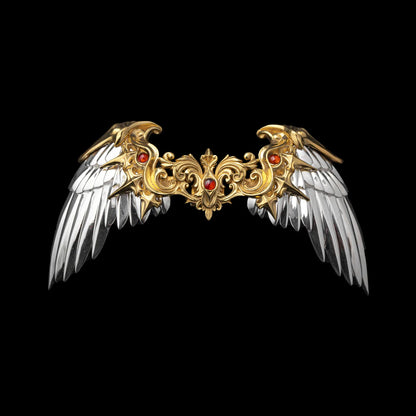 Customized Silver With 24K Gold Heaven_s Mantle Details 01