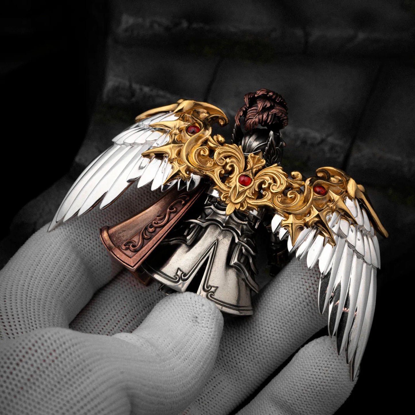 Customized Silver With 24K Gold Heaven_s Mantle Details 07