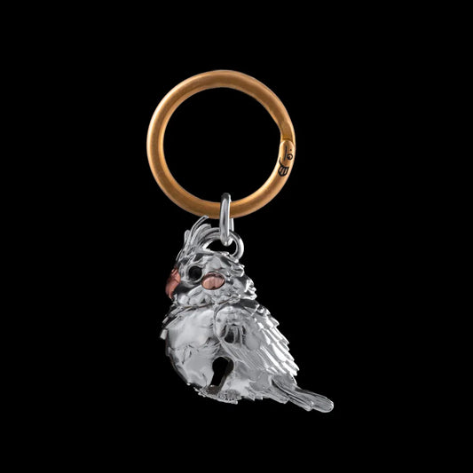 Customized Silver With Copper Cockatiel Bell Option 02