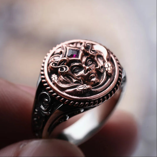 Medusa Signet Ring