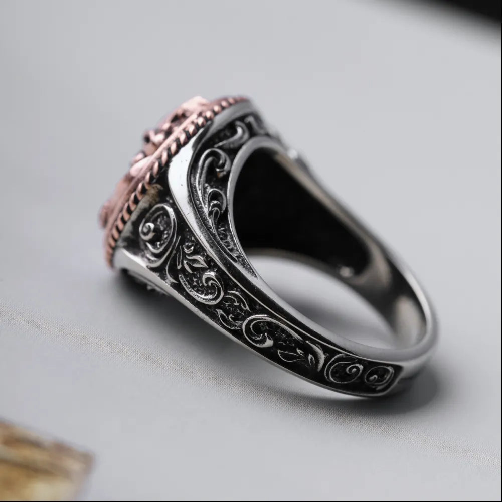 Medusa Signet Ring