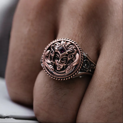 Medusa Signet Ring