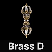 Vajra Pestle Figurine Dark Brass