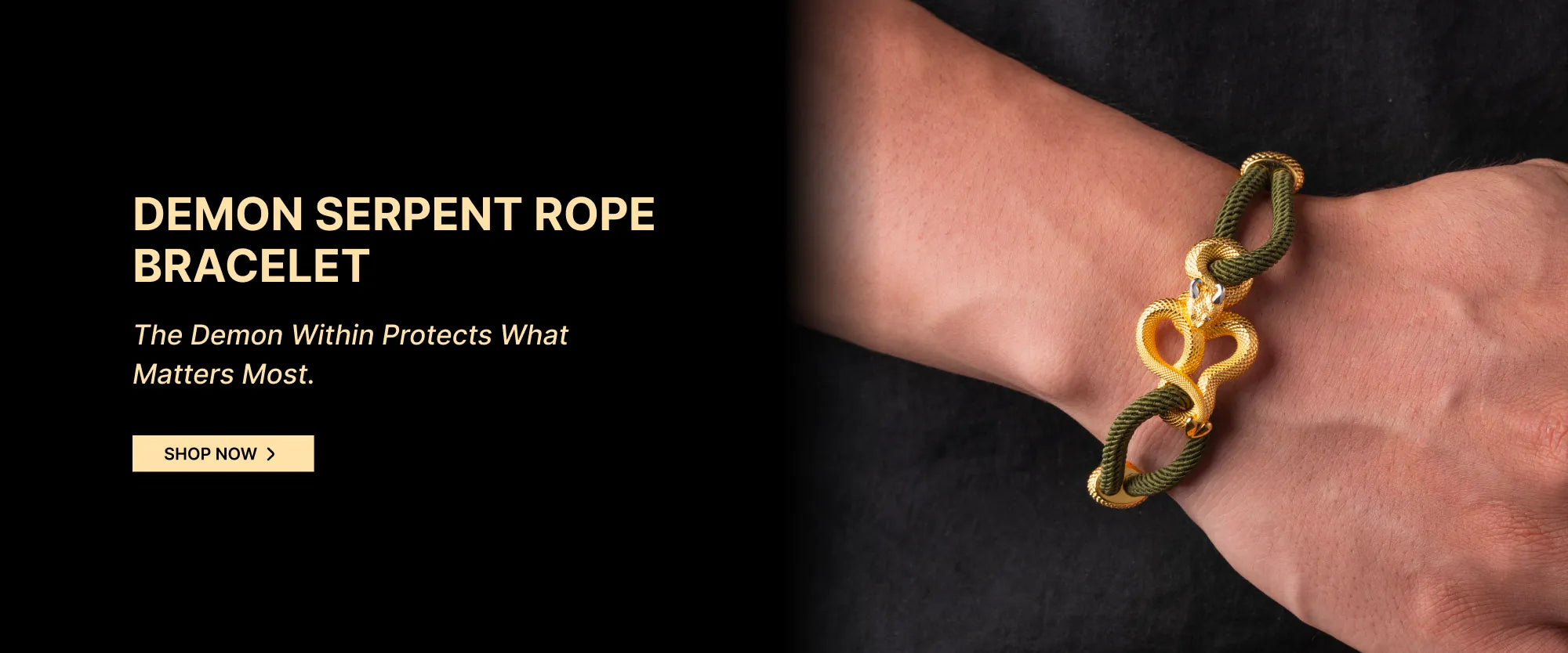 Demon Serpent Rope Bracelet