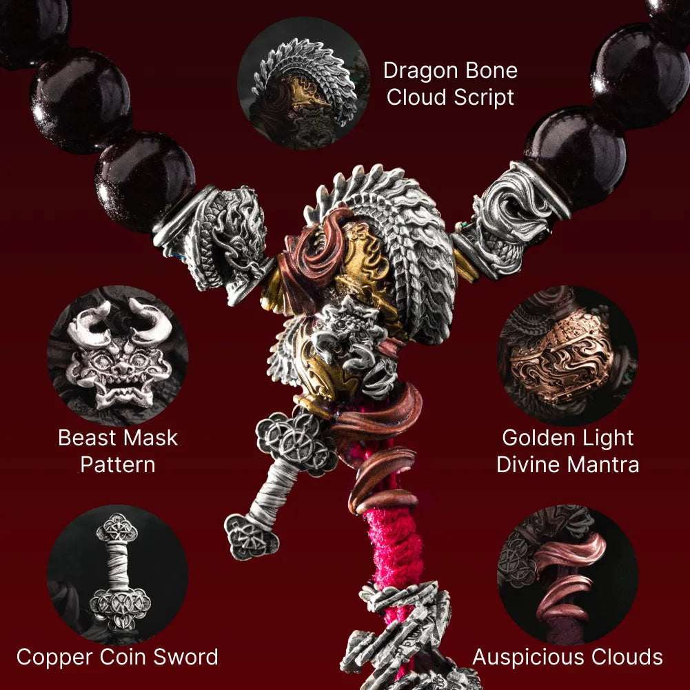 Dragon Spine Blade Gourd Three-way Bead Details 04