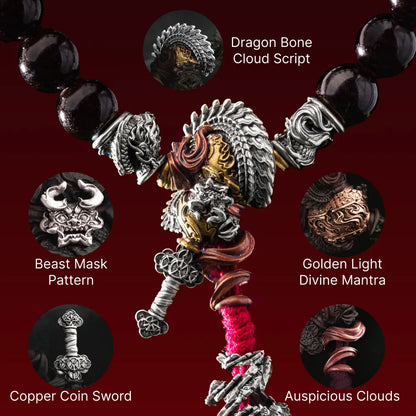 Dragon Spine Blade Gourd Three-way Bead Details 04