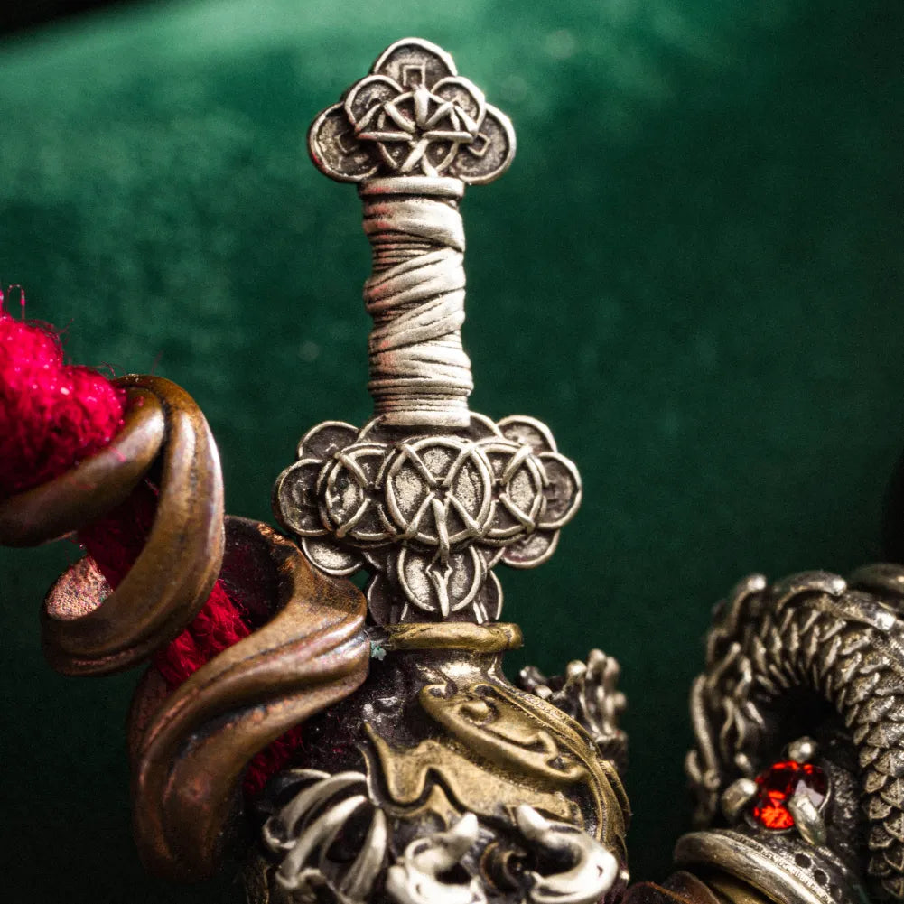 Dragon Spine Blade Gourd Three-way Bead Details 07