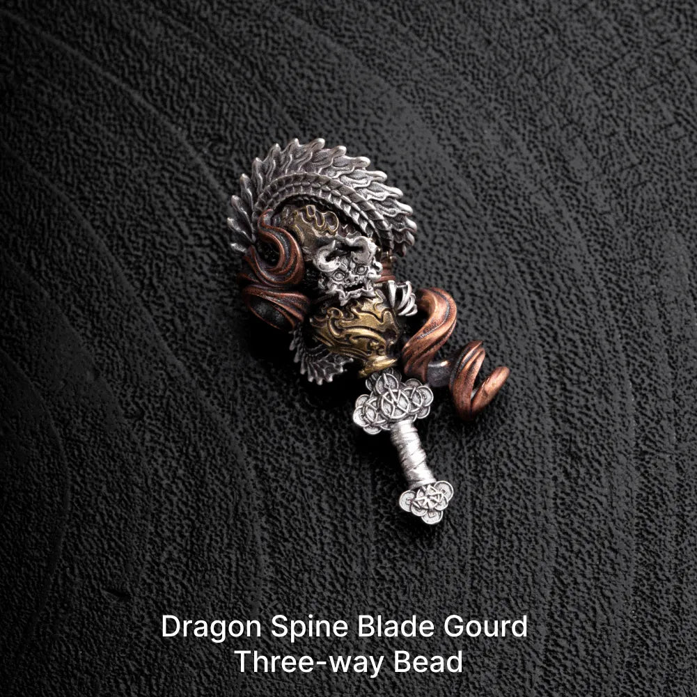 Dragon Spine Blade Gourd Three-way Bead SKU 01
