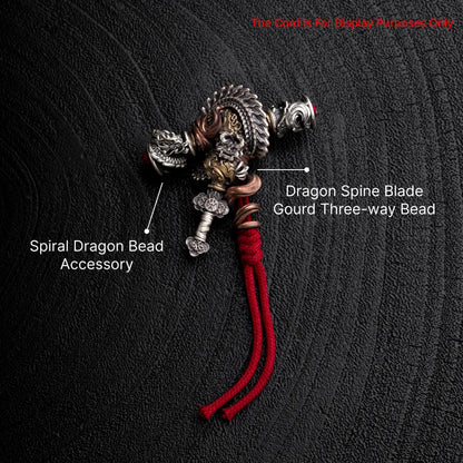 Dragon Spine Blade Gourd Three-way Bead SKU 02