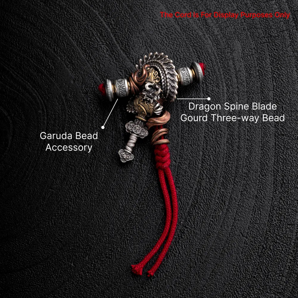 Dragon Spine Blade Gourd Three-way Bead SKU 03