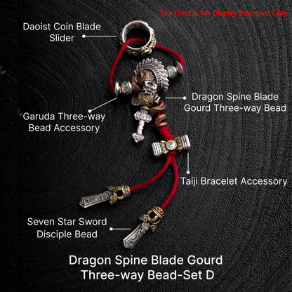 Dragon Spine Blade Gourd Three-way Bead SKU 09