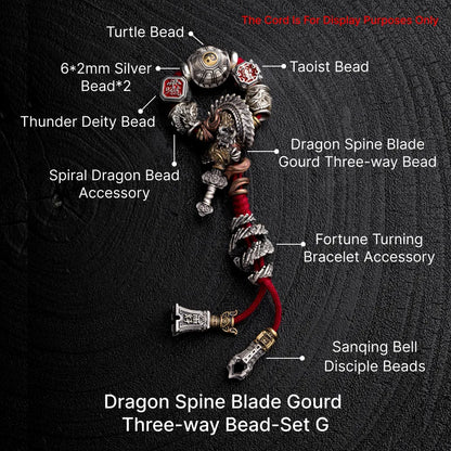 Dragon Spine Blade Gourd Three-way Bead SKU 10