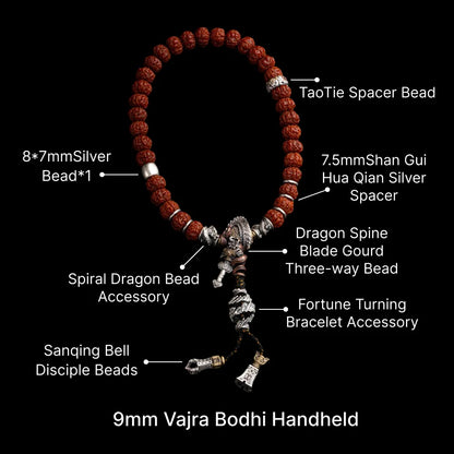 Dragon Spine Blade Gourd Three-way Bead SKU 12
