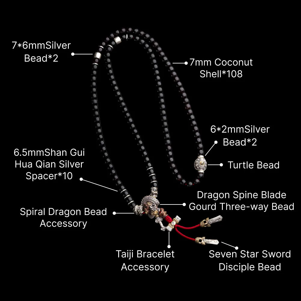 Dragon Spine Blade Gourd Three-way Bead SKU 13