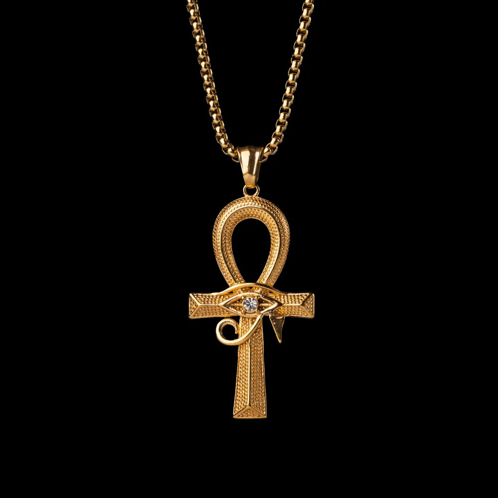 Eye of Horus Ankh Pendant Details 01