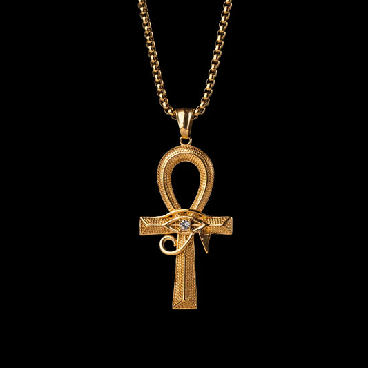 Eye of Horus Ankh Pendant Details 01