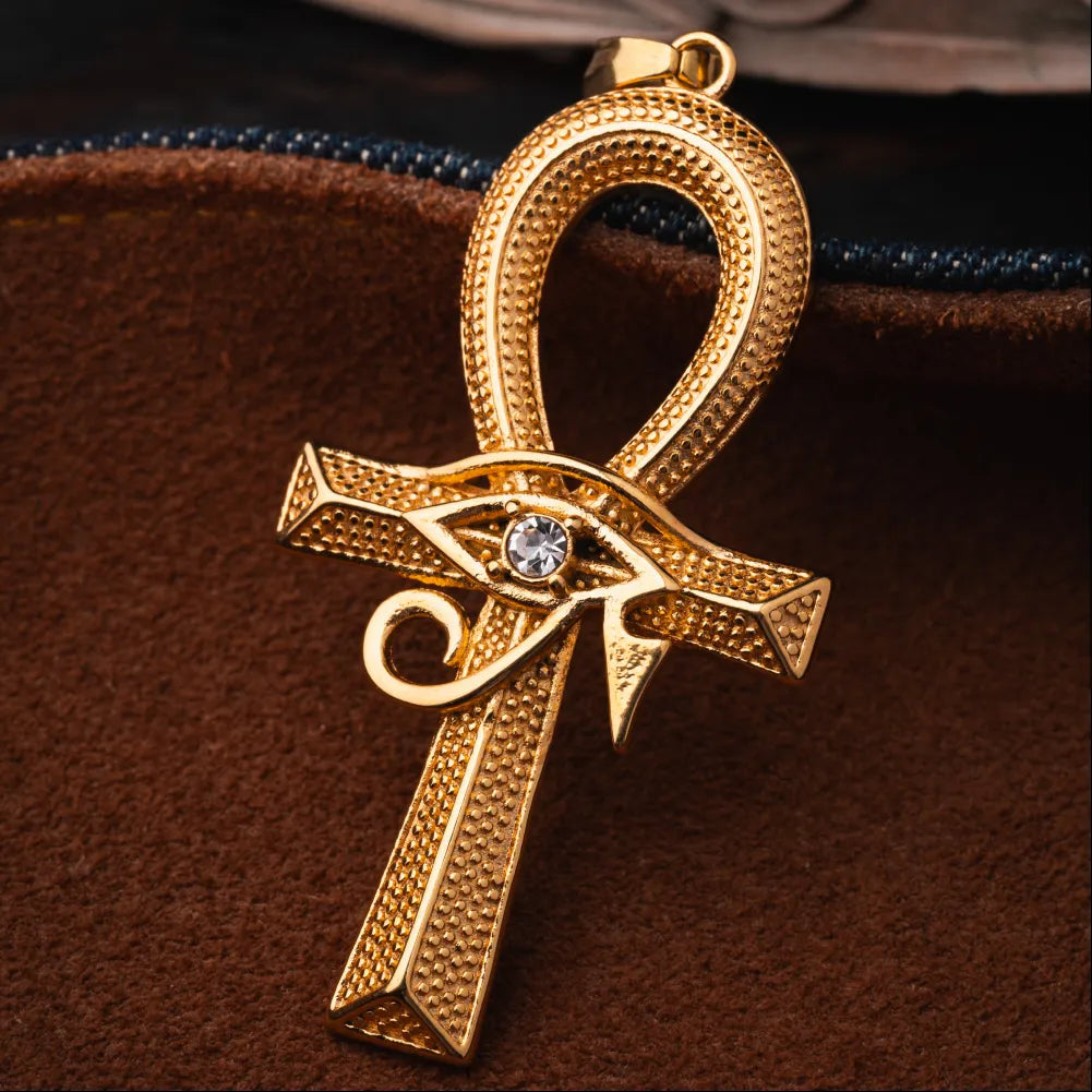 Eye of Horus Ankh Pendant Details 02