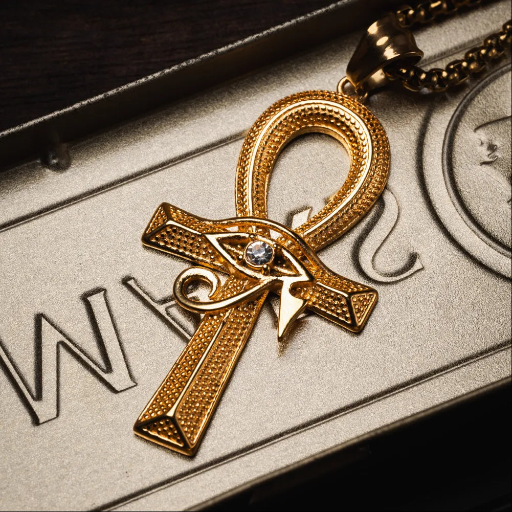 Eye of Horus Ankh Pendant Details 06