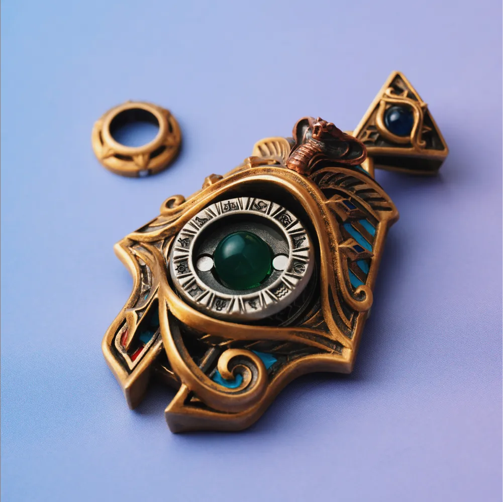 Eye of Horus Spinner Pendant V27 Details 04