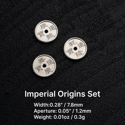 Five Emperors Coin Silver Spacer