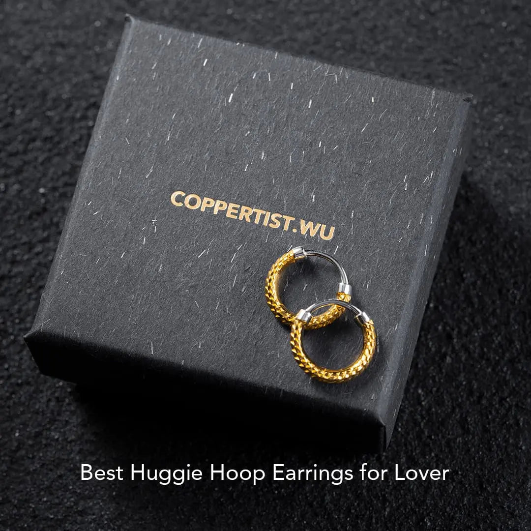 Gold Vermeil Snake Skin Earrings Package