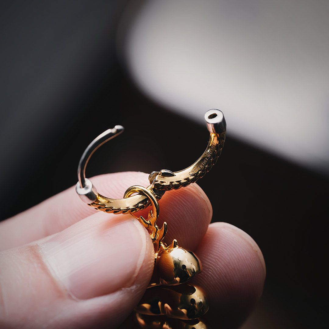 How to use Rattlesnake Tail Earrings