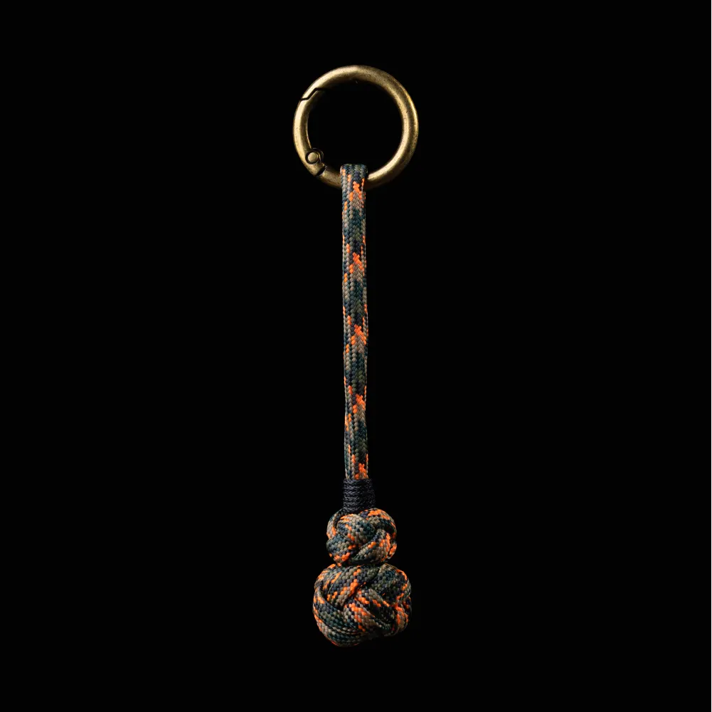 Gourd Version Brass Paracord Braided Keychain Assault Camo