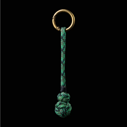 Gourd Version Brass Paracord Braided Keychain Forest Tale