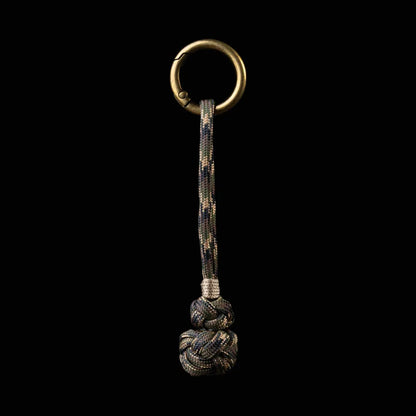 Gourd Version Brass Paracord Braided Keychain Tactical Camo