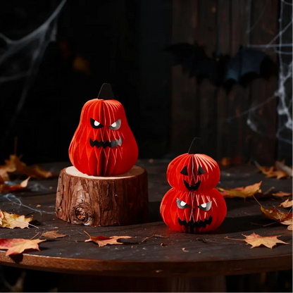 Honeycomb Pumpkin Decor