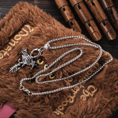 Horus And Ankh Pendant Details 03