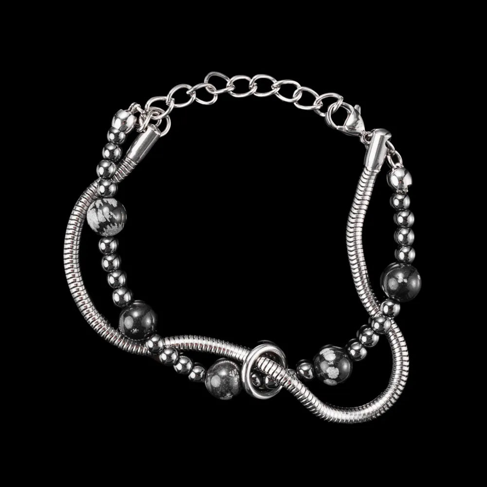 Layered Bracelet With Natural Stone Details 01