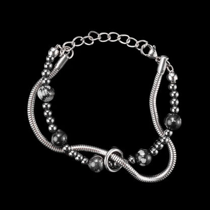 Layered Bracelet With Natural Stone Details 01