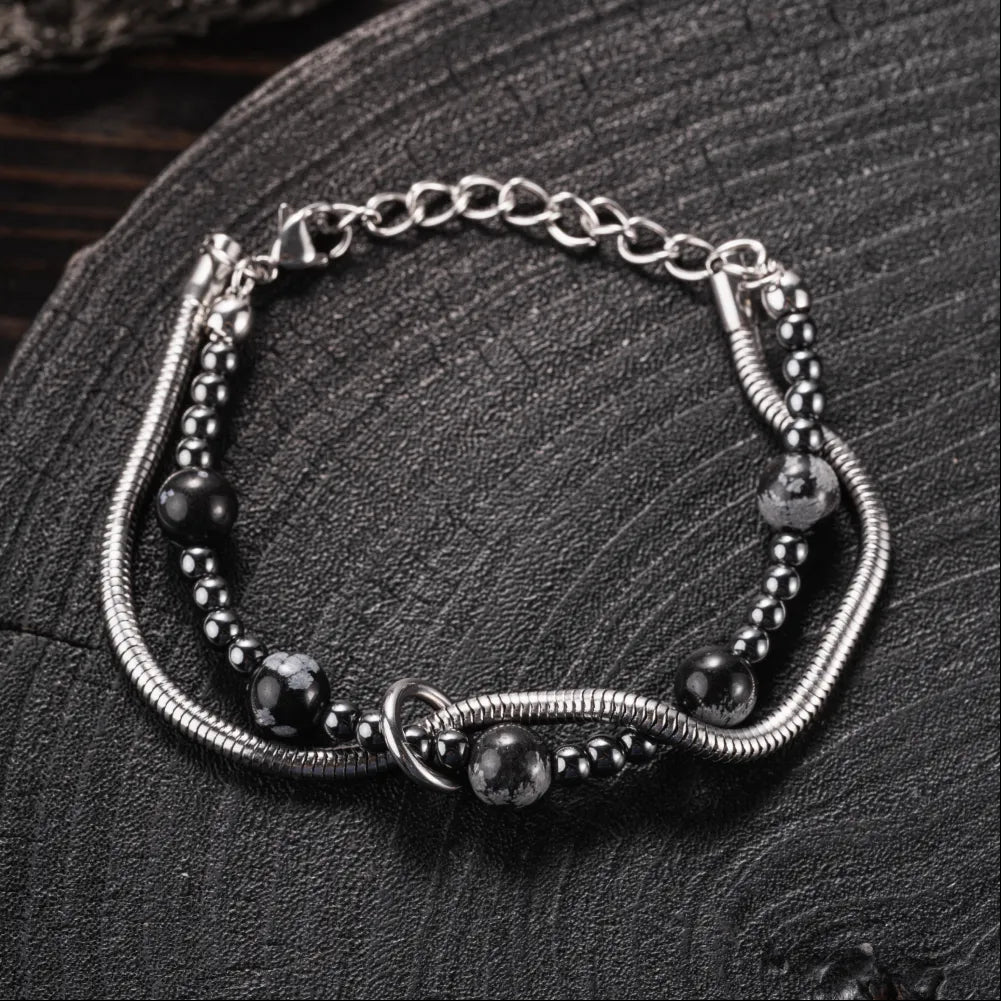 Layered Bracelet With Natural Stone Details 02