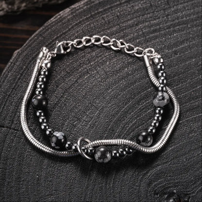 Layered Bracelet With Natural Stone Details 02