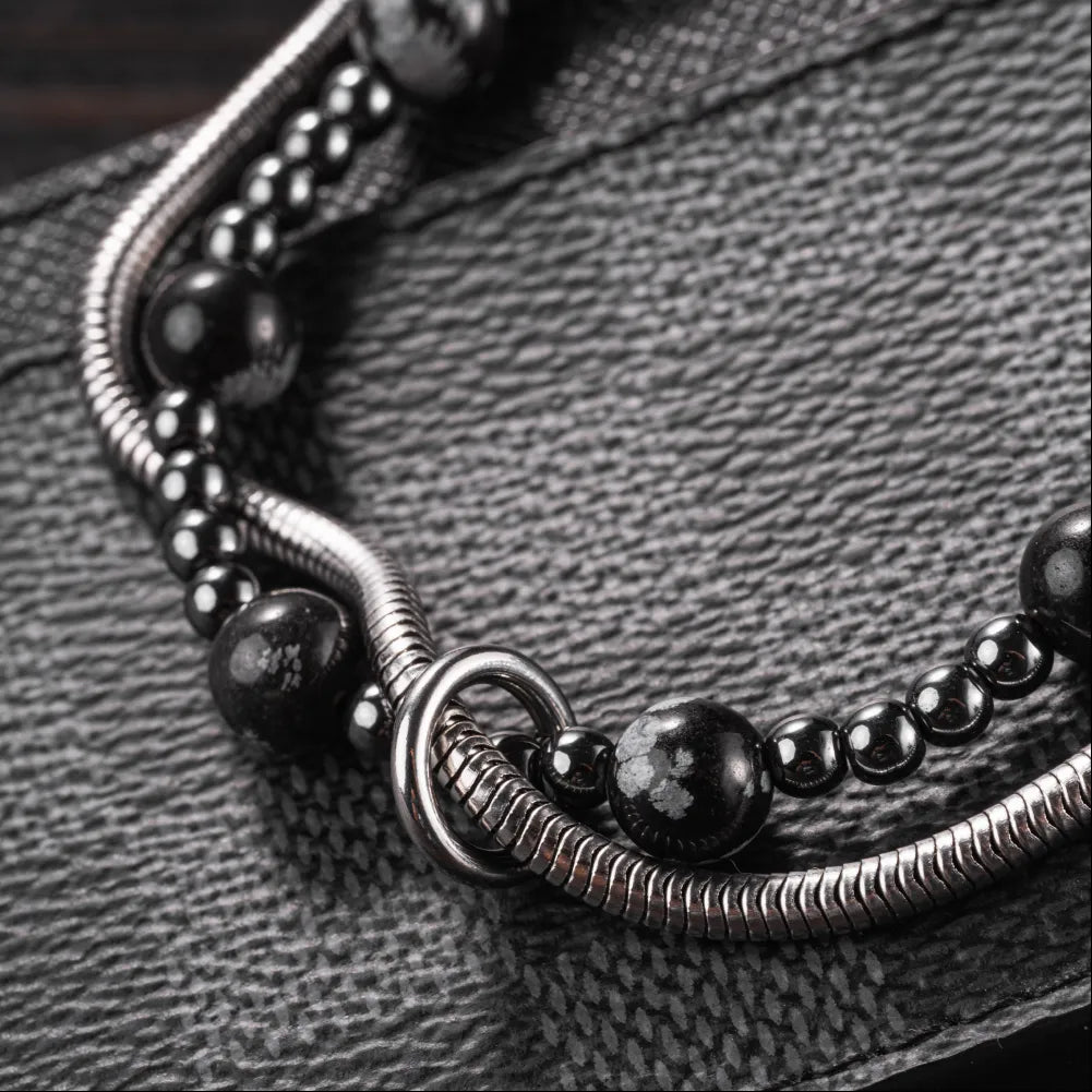 Layered Bracelet With Natural Stone Details 03