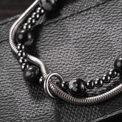 Layered Bracelet With Natural Stone Details 03