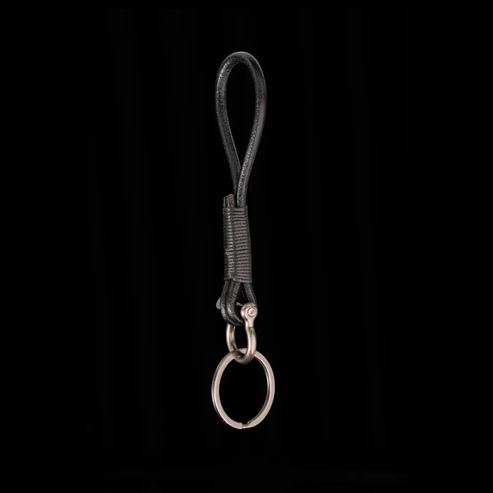 Leather Cord keychain - Rustic Leather Key Holder – Durable & Handmade ...