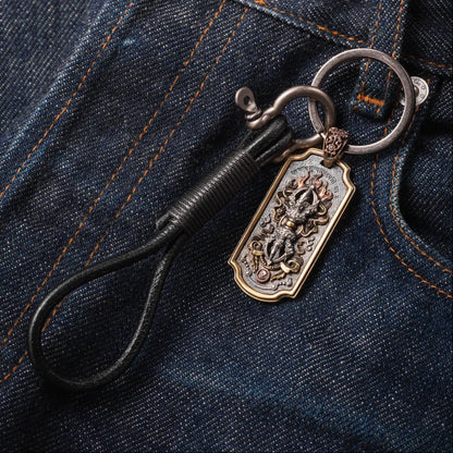 Leather Cord keychain