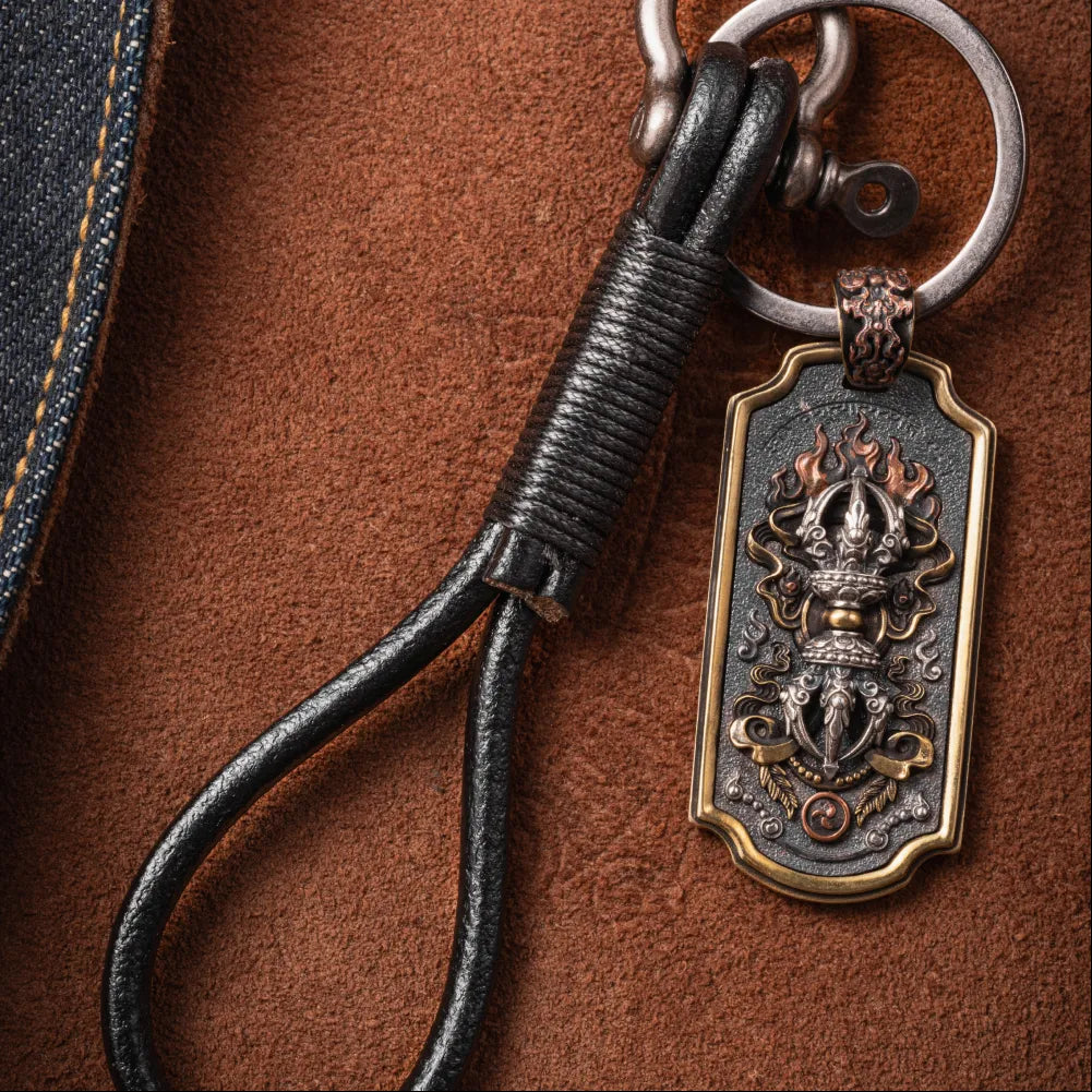Leather Cord keychain