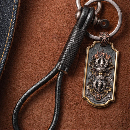 Leather Cord keychain