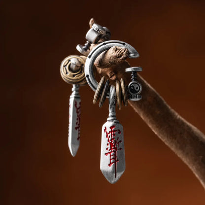 Masterblade Talisman Clip on Earrings Details 03