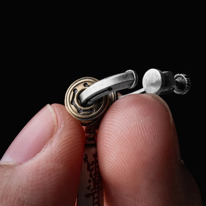 Masterblade Talisman Clip on Earrings Details 07