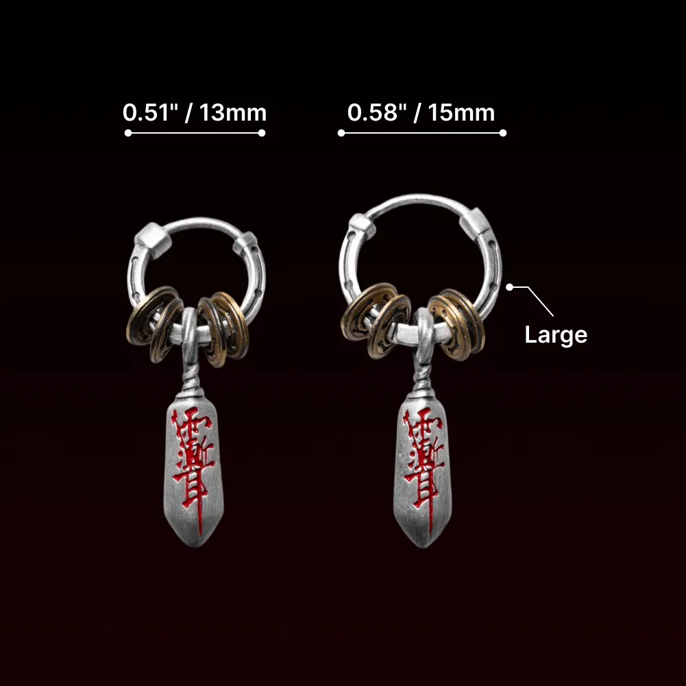 Masterblade Talisman Earrings (Large)