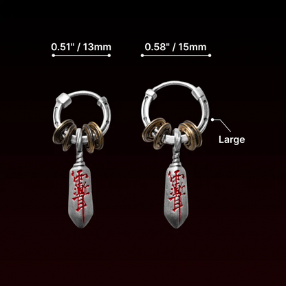 Masterblade Talisman Earrings (Large)