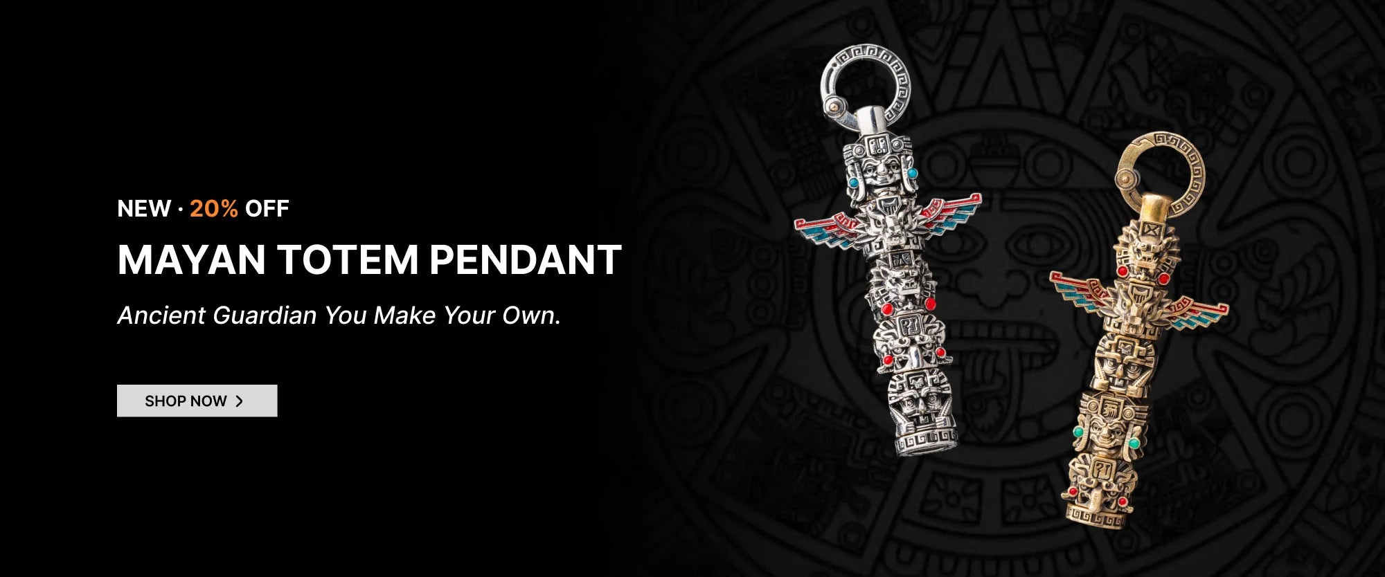 Mayan Totem Pendant