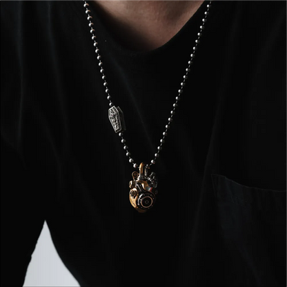 Mechanical Heart Pendant Details 06